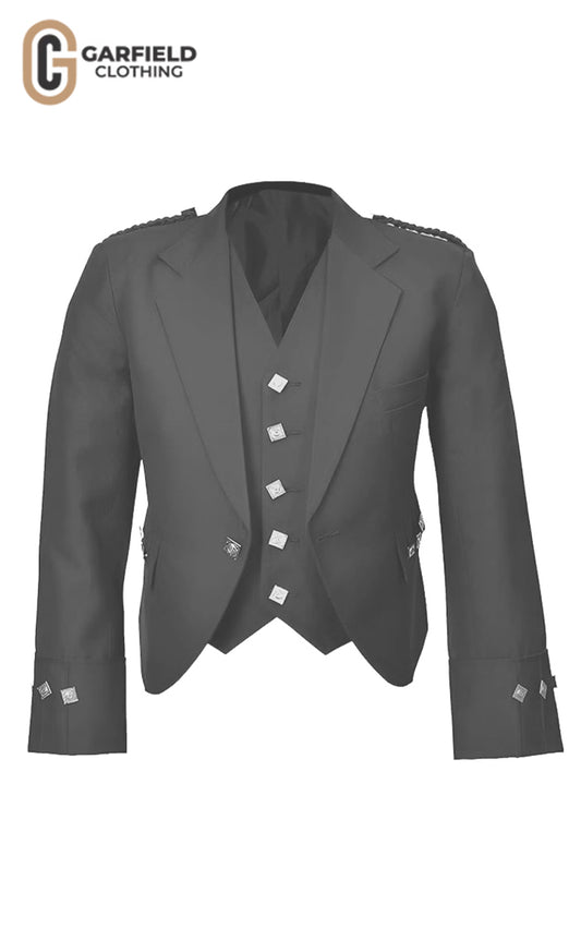 Grey Argyle Jacket for men